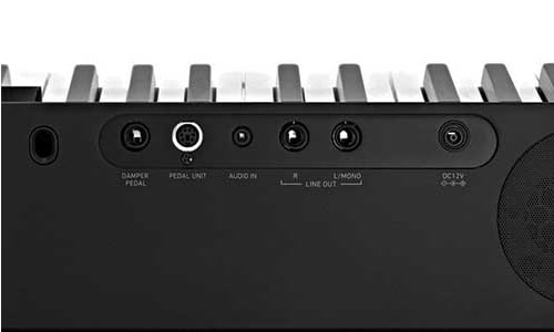A conectividade do piano Casio Privia PX-S1000