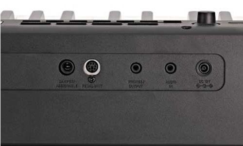 A conectividade do Casio CDP-S350