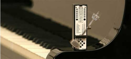 A função metrónomo do Yamaha YDP-164