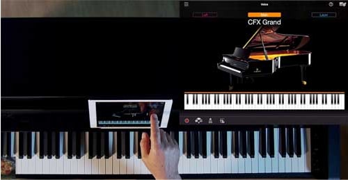 A aplicação Pianista Inteligente da Yamaha