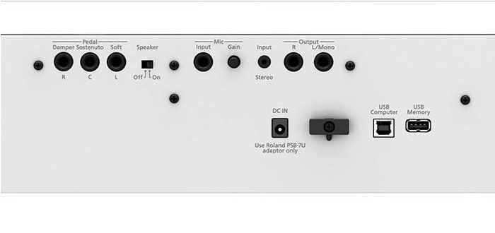 Conectividade Piano Roland FP-60X