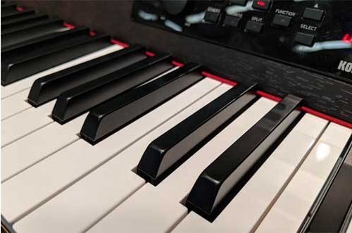 O teclado do Korg G1 Air