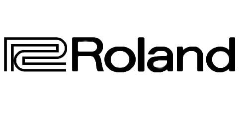 O logótipo do fabricante Roland