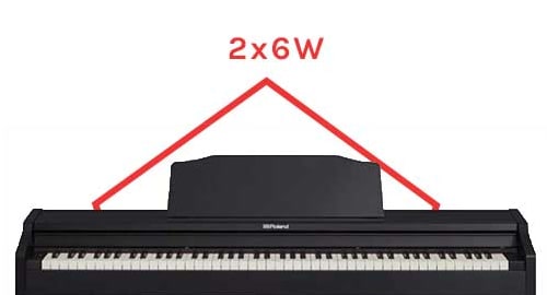 Os altifalantes do Roland RP-102