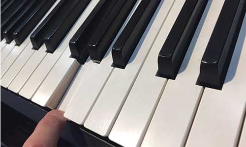 As teclas do piano Roland FP-90