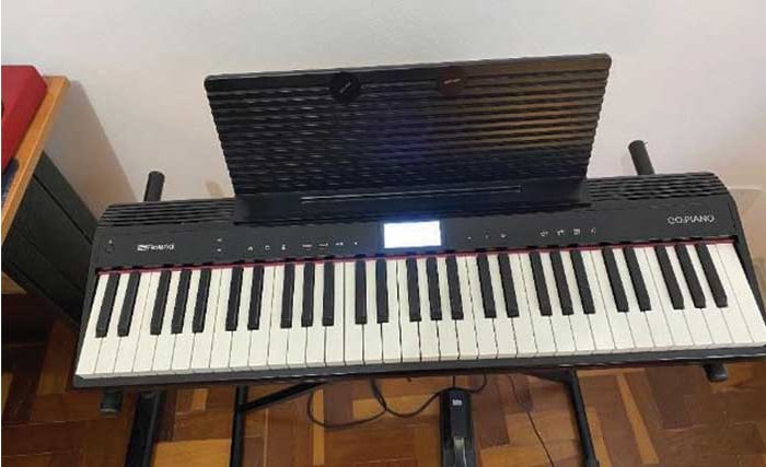 As teclas Roland GO:PIANO Teclado 61