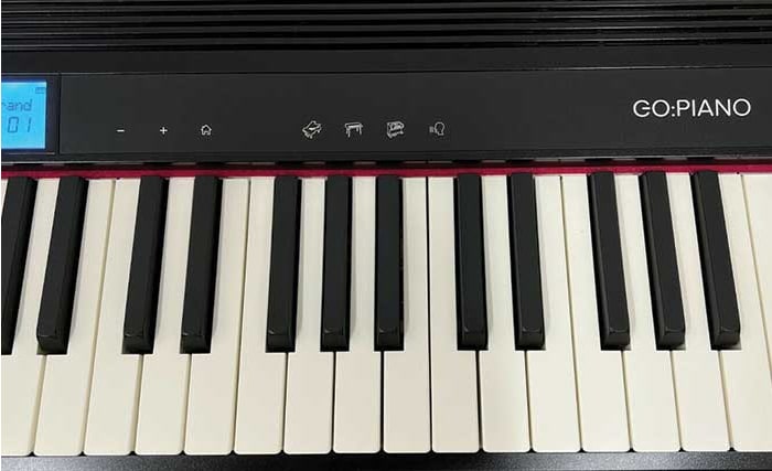 As teclas Roland GO:PIANO Teclado 61