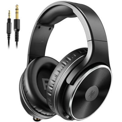 Um auricular de estúdio de guitarra