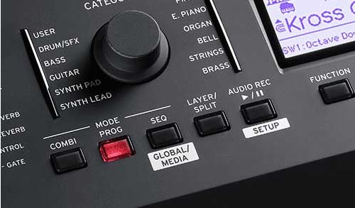 O piano digital Korg Kross 2