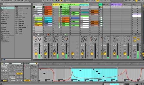 projecto multicanal MIDI no software Ableton Live