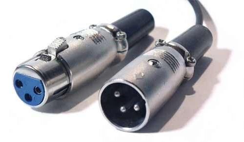 XLR conectores macho e fêmea
