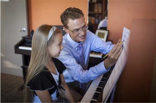 Aulas de piano da Academia Hoffman