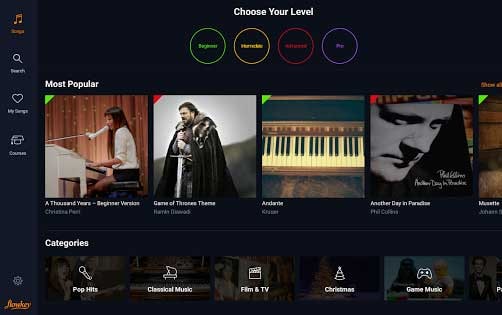 Aulas de piano Flowkey