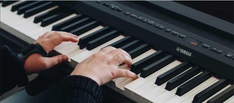 O teclado numérico Yamaha P-115