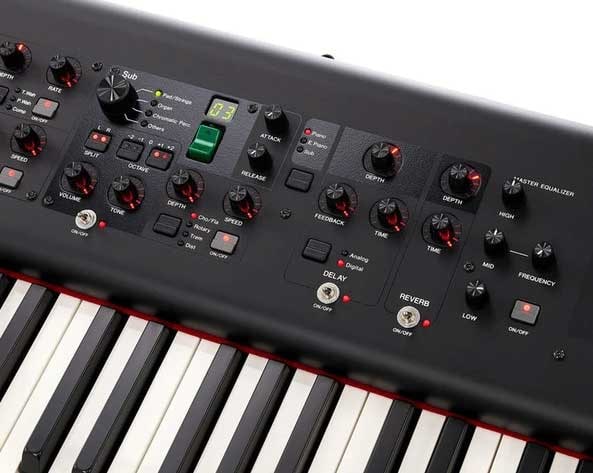 O piano digital Yamaha CP88 e CP73