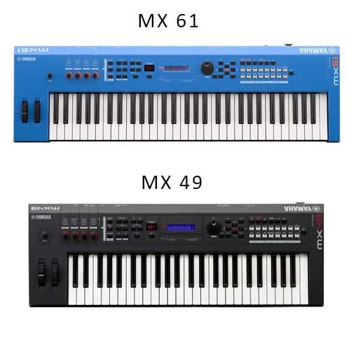 Sintetizadores Yamaha MX-61 e MX-49