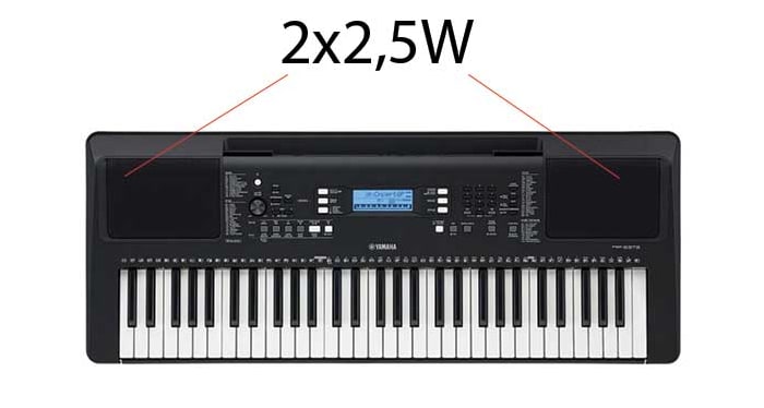 O arranjador de piano Yamaha PSR-E373