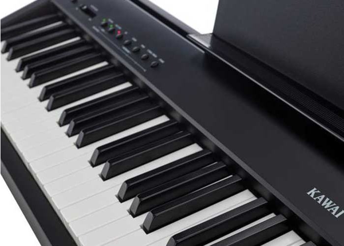 As teclas do piano digital Kawai ES110